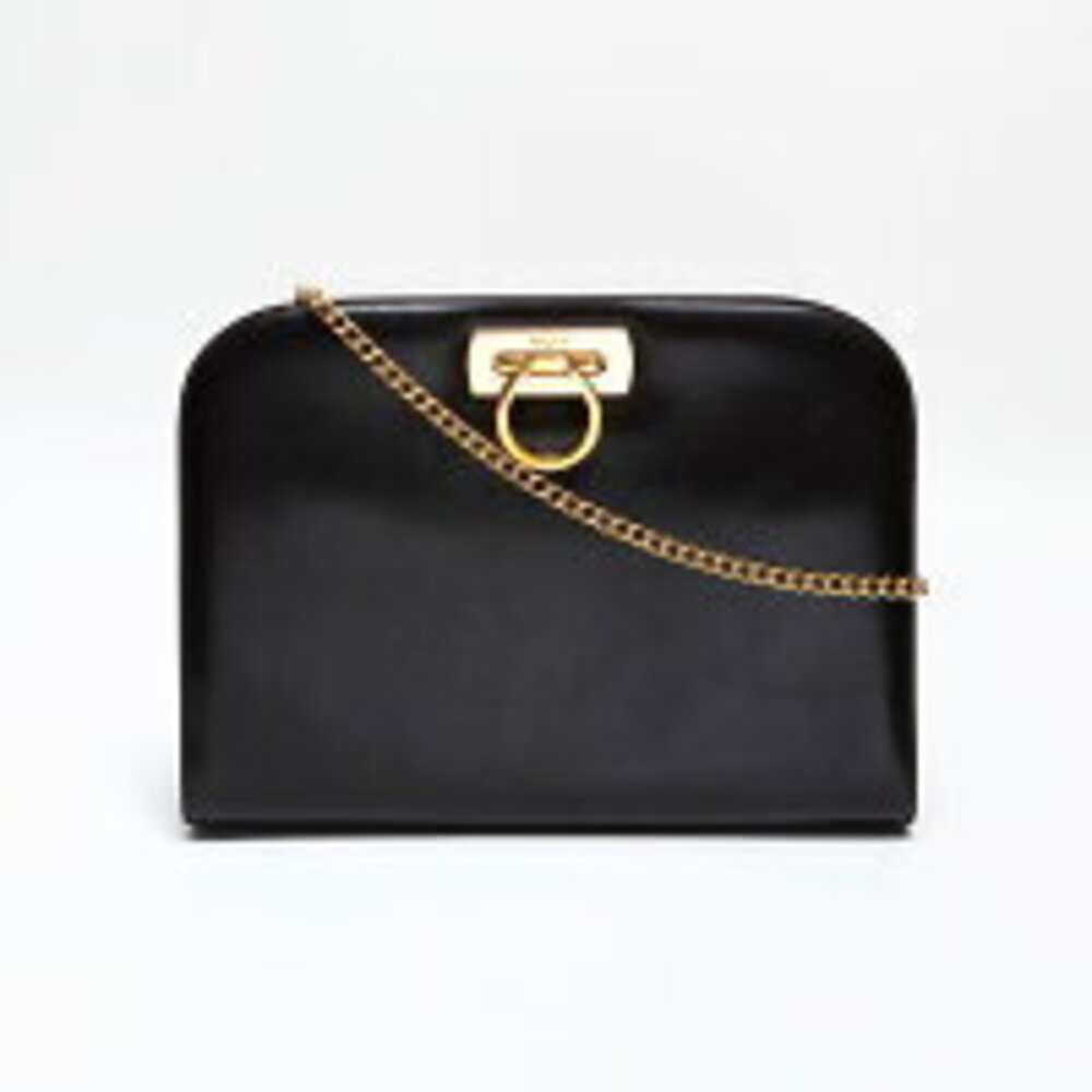 Salvatore Ferragamo Leather Gancini Shoulder Bag Brown - Picture 2 of 13